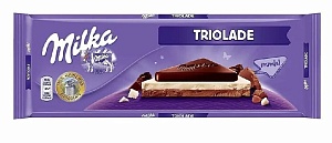 Шоколад Milka молочный Triolade 280г*15