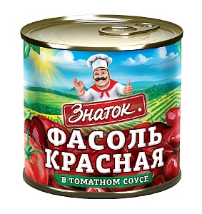 Фасоль ЗНАТОК Красная в томатном соусе /жесть/ 400г*12