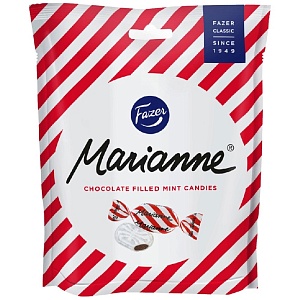 Конфеты FAZER MARIANNE с хрустящей мятной корочкой и начинкой из темного шоколада 120г*21