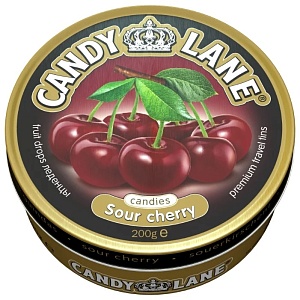 Леденцы CANDY LANE Кислая вишня 200г*24