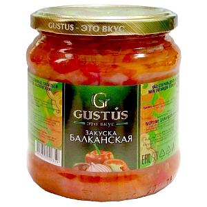 Закуска GUSTUS "Балканская" /стекло/ 460г*12