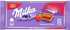 Шоколад MILKA молочный c молочной и малиновой начинкой Raspberry Cream 100г*22