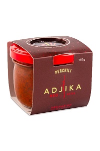 Аджика PERCHILI "Абхазская" острая красная классическая /стекло/ 110г*12