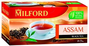Чай MILFORD АССАМ Черный байховый (20 пакетиков) 40г*12