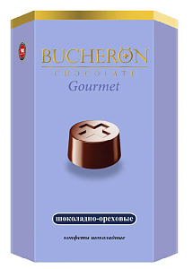 Конфеты BUCHERON GOURMET с шоколадно-ореховым вкусом /картон/ 130г*10