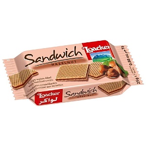 Сэндвич LOACKER SANDWICH с лесным орехом 25г*25