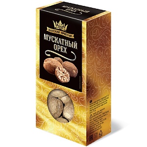 ВЫВОД Орех ЦАРСКАЯ ПРИПРАВА мускатный целый /картон/ 30г*10