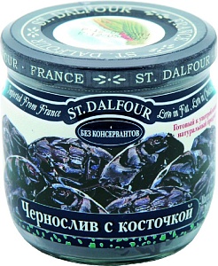 Чернослив St.Dalfour с косточкой БЕЗ САХАРА /стекло/ 200г*12