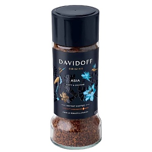 Кофе DAVIDOFF ORIGINS ASIA растворимый /стекло/ 100г*6