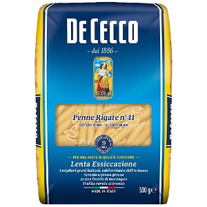 Макаронные изделия DE CECCO №41 Penne rigate (Пенне ригате) 500г*24