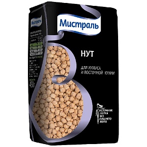 Нут МИСТРАЛЬ Турецкий горох /пакет/ 450г*12