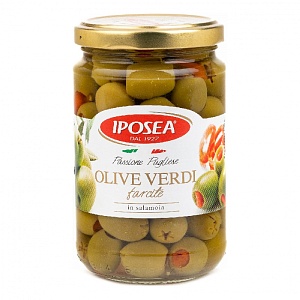 Оливки IPOSEA с перцем /стекло/ 290г*12