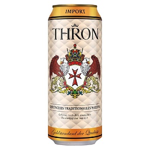 Пиво THRON WEIZEN Пшеничное 4,7% /жесть/ 0,5л*24