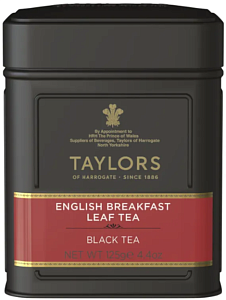 Чай TAYLORS черный листовой Английский завтрак /жесть/ 125г*6