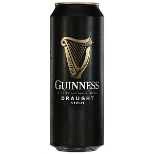 Пиво GUINNESS Драфт (ИРЛАНДИЯ) 4.2% темное фильтрованное пастеризованное /жесть/ 0,44л*24