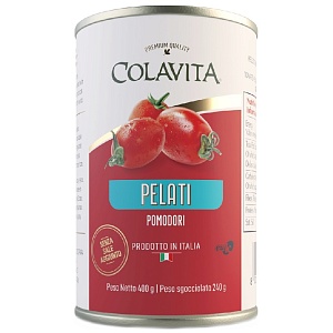 Томаты COLAVITA PELATI очищенные консервированные в томатном соке /жесть/ 400г*6