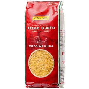 Паста PRIMO GUSTO ORZO MEDIUM Орцо Медиум /пакет/ 500г*12