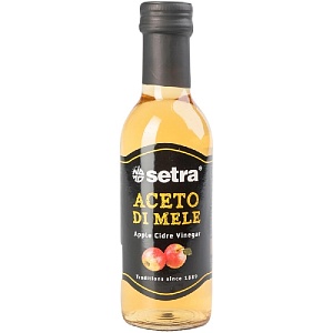 Уксус SETRA яблочный натуральный 4%  Apple Cider Vinegar /стекло/ 250г*12