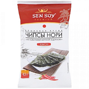 Чипсы-Нори SENSOY Премиум из морской водоросли Kimchi /пакет/ 4,5г*18