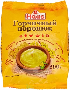 Порошок HAAS Горчичный /пакет/ 200г*9