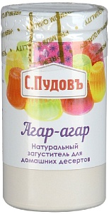 Агар-Агар С.Пудовъ пищевой /банка 91мл/ 40г*20