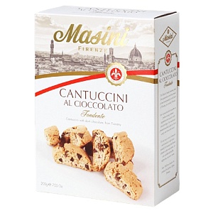 Печенье MASINI CANTUCCINI с шоколадом /картон/ 200г*12