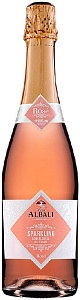 Вино безалк. VINA ALBALI Sparkling Rose розовое сухое /стекло/ 0,75л*6