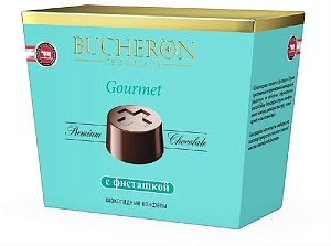 Конфеты BUCHERON GOURMET с фисташкой BOX /картон/ 175г*6