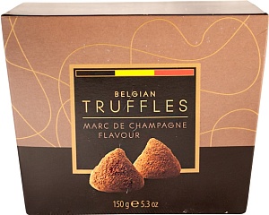 Трюфели BELGIAN TRUFFLES со вкусом Шампанского /картон/ 150г*12