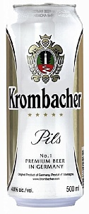 Пиво KROMBACHER (ГЕРМАНИЯ) Pils  4.8% /жесть/ 0,5л*24