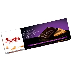 Печенье FIORELLA Chocobiscuit Bitter в темном шоколаде (102г*6шт. шоубокс) 102г*36