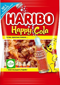 Мармелад HARIBO HAPPY COLA Веселая Кола 100г*18