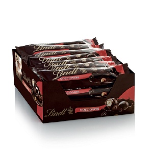 Шоколад LINDT BAR c ореховым пралине и цельным фундуком /флоу-пак / 35г*18