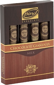 Шоколад BIND "СИГАРА" с пралине (4шт*25г) 100г*12