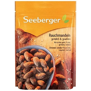 Миндаль SEEBERGER SE0393901 жареный соленый с копченым вкусом 150г*12