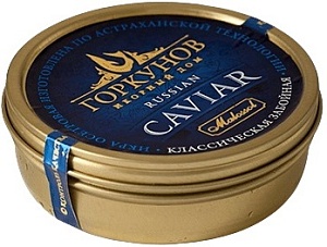 Икра ГОРКУНОВ черная Осетровая забойная зерн. /жесть/ 250г*1