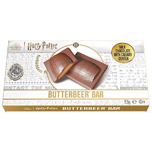 Шоколад JELLY BELLY HARRY POTTER BUTTERBEER фигурный молочный с начинкой со вкусом сливочного пива 53г*24