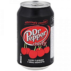 Напиток Dr. Pepper Cherry (Польша) газированный /жесть/ 0,33л*24