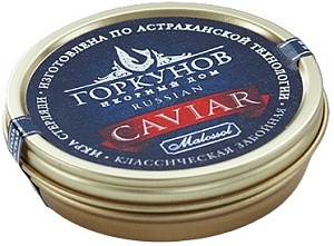 Икра ГОРКУНОВ черная Стерляжья забойная зерн./жесть/ 125г*1