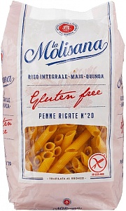 Макаронные изделия La MOLISANA 20 PENNE RIGATE Gluten free 400г*14