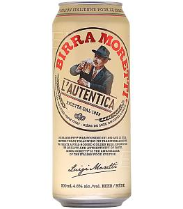 Пиво Birra MORETTI (ИТАЛИЯ) 4.6% светлое /жесть/ 0,5л*24