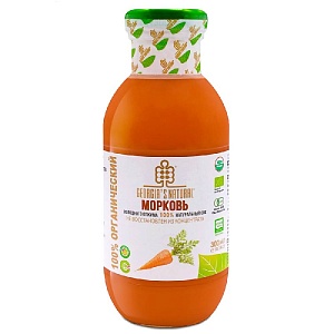 Сок GEORGIA'S NATURAL ORGANIC Морковный холодного отжима /стекло/ 330мл*20