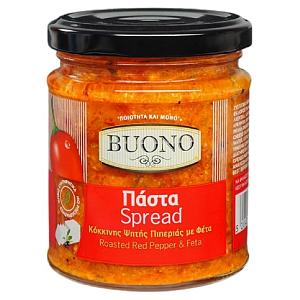 Паста BUONO из печёного перца с сыром Фета /стекло/ 200г*6