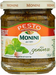 Соус MONINI Песто Genovese с чесноком /стекло/ 190г*12