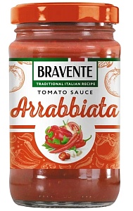 Соус BRAVENTE Tomato ARRABBIATA томатный Арраббьята /стекло/ 360г*8