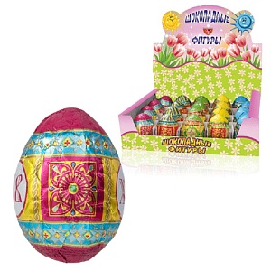 Шоколадное яйцо Пасхальное с сюрпризом/шоубокс/ 50г*20