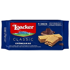 Вафли LOACKER CLASSIC Крем-какао 45г*8
