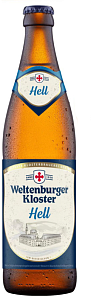 Пиво WELTENBURGER KLOSTER HELLE светл.фильтр.пастер. 5,4% /стекло/ 0,5л*20