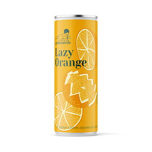 Лимонад LEMONARDO Lazy Orange - Апельсин /жесть/ 330мл*12