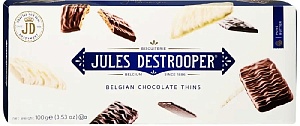 Печенье JULES-DESTROOPER "Belgian Chocolate Thins" 100г*12